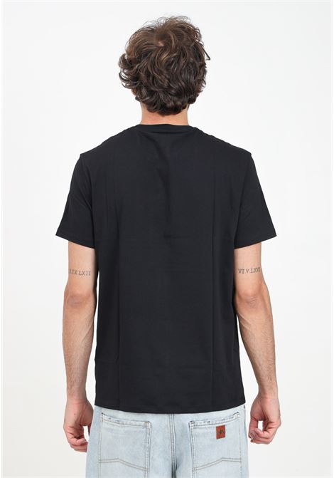 T-shirt a manica corta nera da uomo con stampa logo ARMANI EXCHANGE | 8NZT91Z8H4Z1200